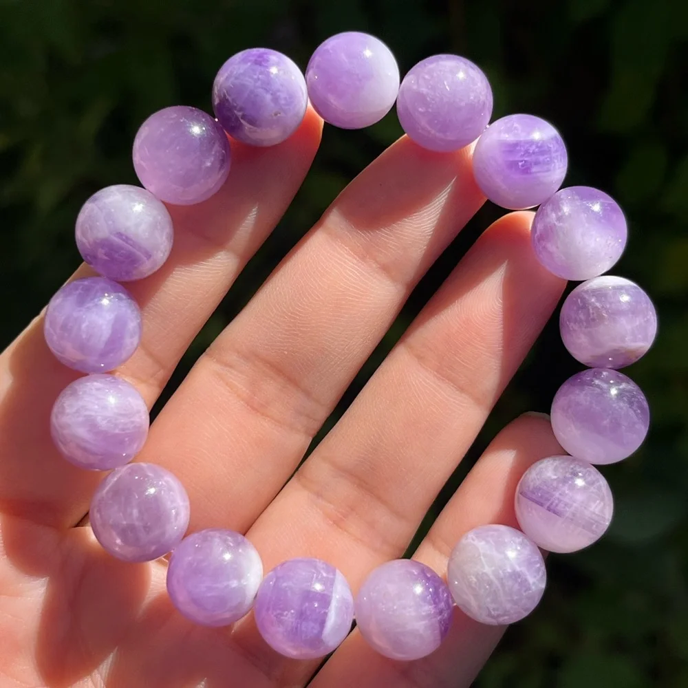 12mm stretchable‎ dream amethyst bracelet